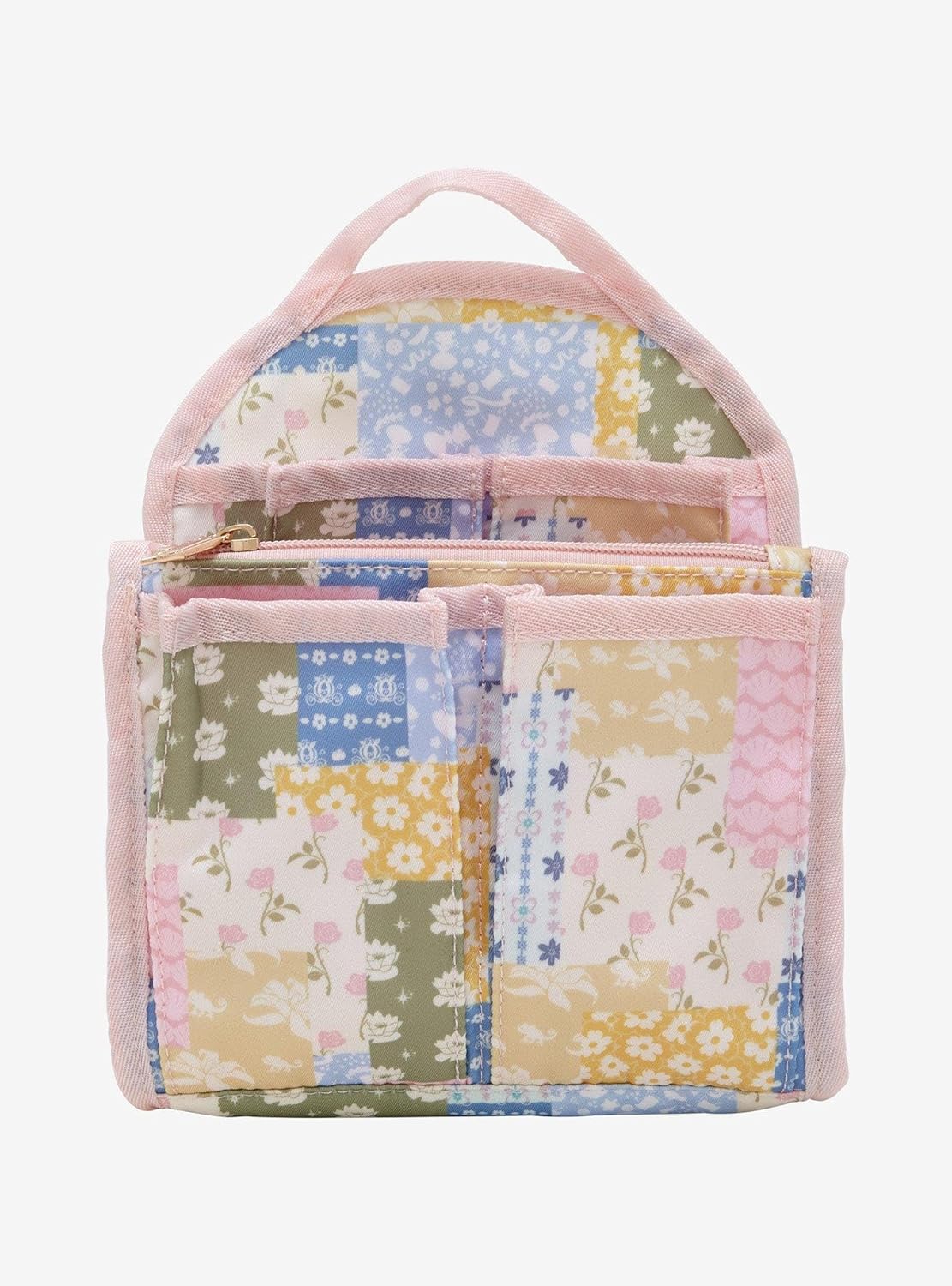 BoxLunch Disney Princess Icons Patchwork Mini Backpack Organizer Exclusive