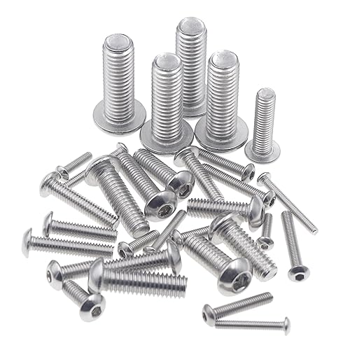 Miniatura 4 de Metric M2.5 M3 M4 M5 M6 M8 304 - Tornillos de cabeza de botón de acero inoxidable