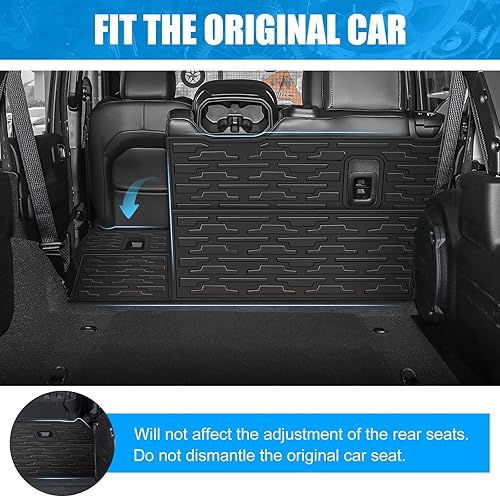 Miniatura 3 de Revestimiento de carga para Jeep Wrangler JL Unlimited 4X4 2018-2023, tapete de suelo de maletero de elastómero termoplástico, antideslizante, para