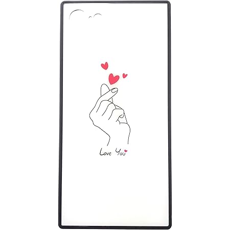 Amazon Co Jp P Rize Iphone ケース 7 8 スクエア シンプル 韓国 指ハート Love You 表面 光沢 グラス 耐衝撃 Tpu 素材 Iphone7 Iphone8 スマホ ケース バンパー カバー ブラックパープル ホワイト 家電 カメラ