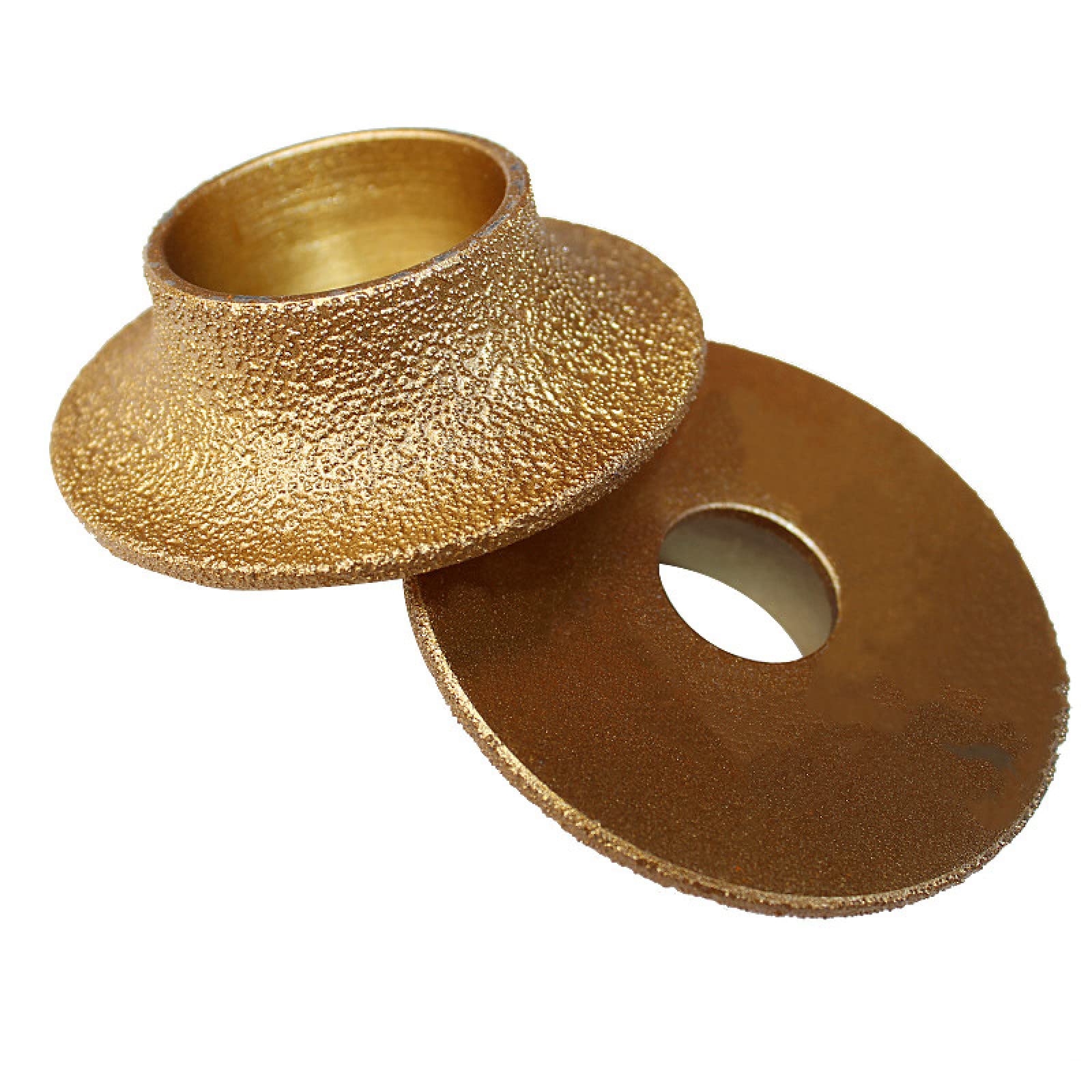 1pc 74mm * 20 * 10-40 Discos De Borde De Mármol De Diamantes De Soldadura Rueda De Molienda De Ángulo 1/4 Rueda De Perfil De Mano Redonda MX48,Espesor 15 Mm
