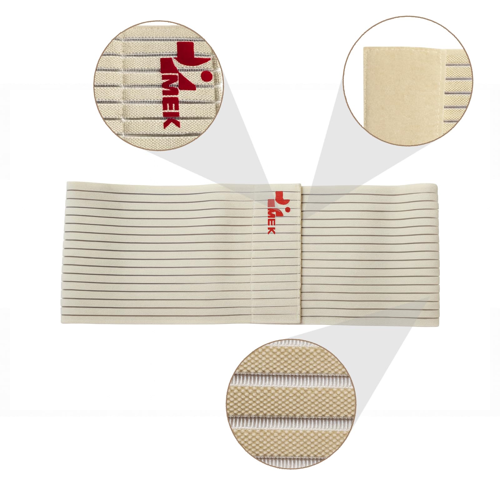 MEK Rippenbandage Herren & Damen - Medizinprodukt made in EU - Rippengurt zur Brustkorb Stabilisierung, Brustbandage Atmungsaktiv bei Rippenbruch & Prellung - Brustgurt 2003 beige (M)