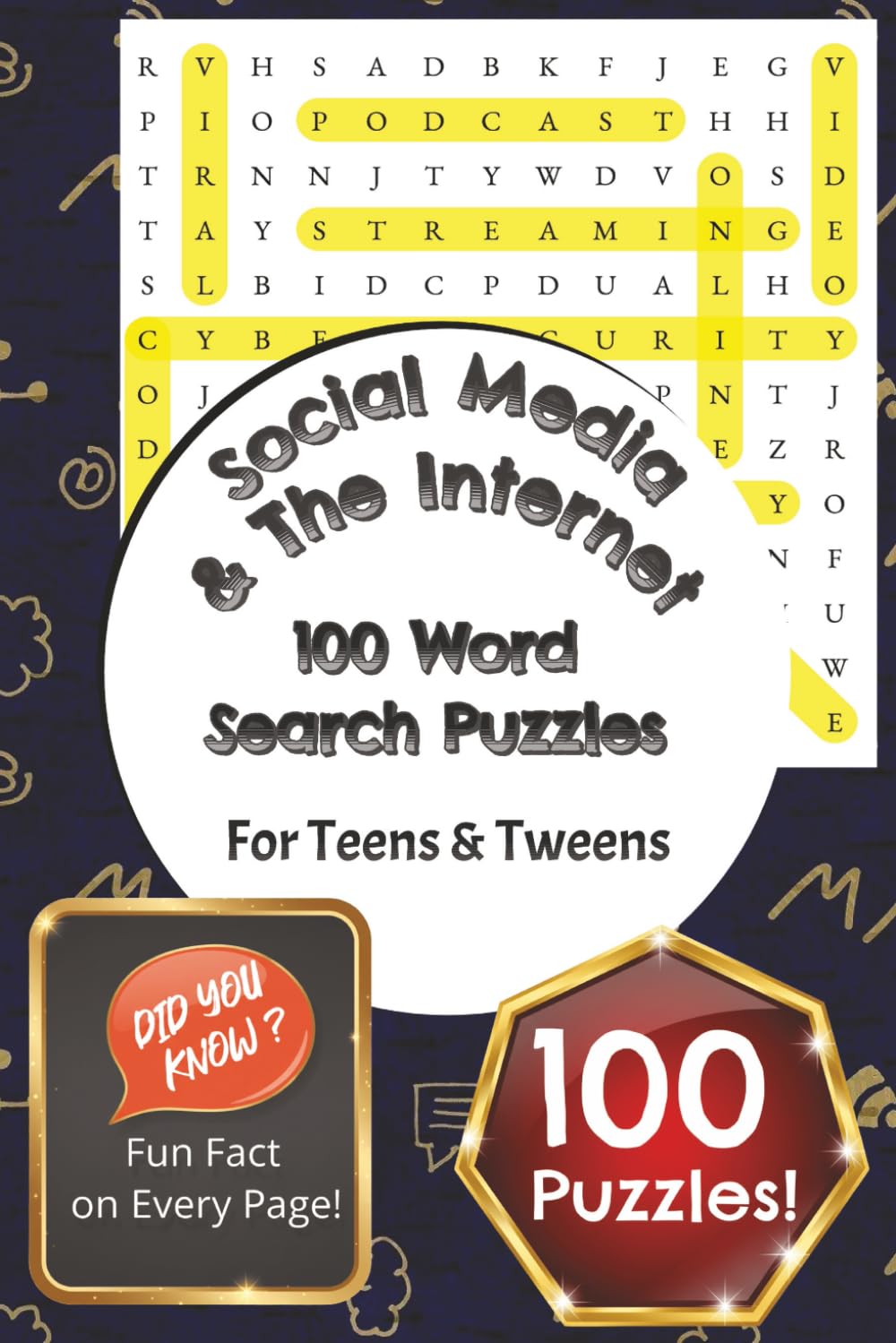 Social Media & The Internet: Word Search Puzzle Book For Teens & Tweens