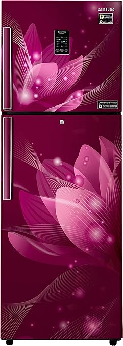 Samsung 253L 2 Star Inverter Frost Free Double Door Refrigerator (RT28T3922R8/HL, Blooming Saffron Red, Convertible)