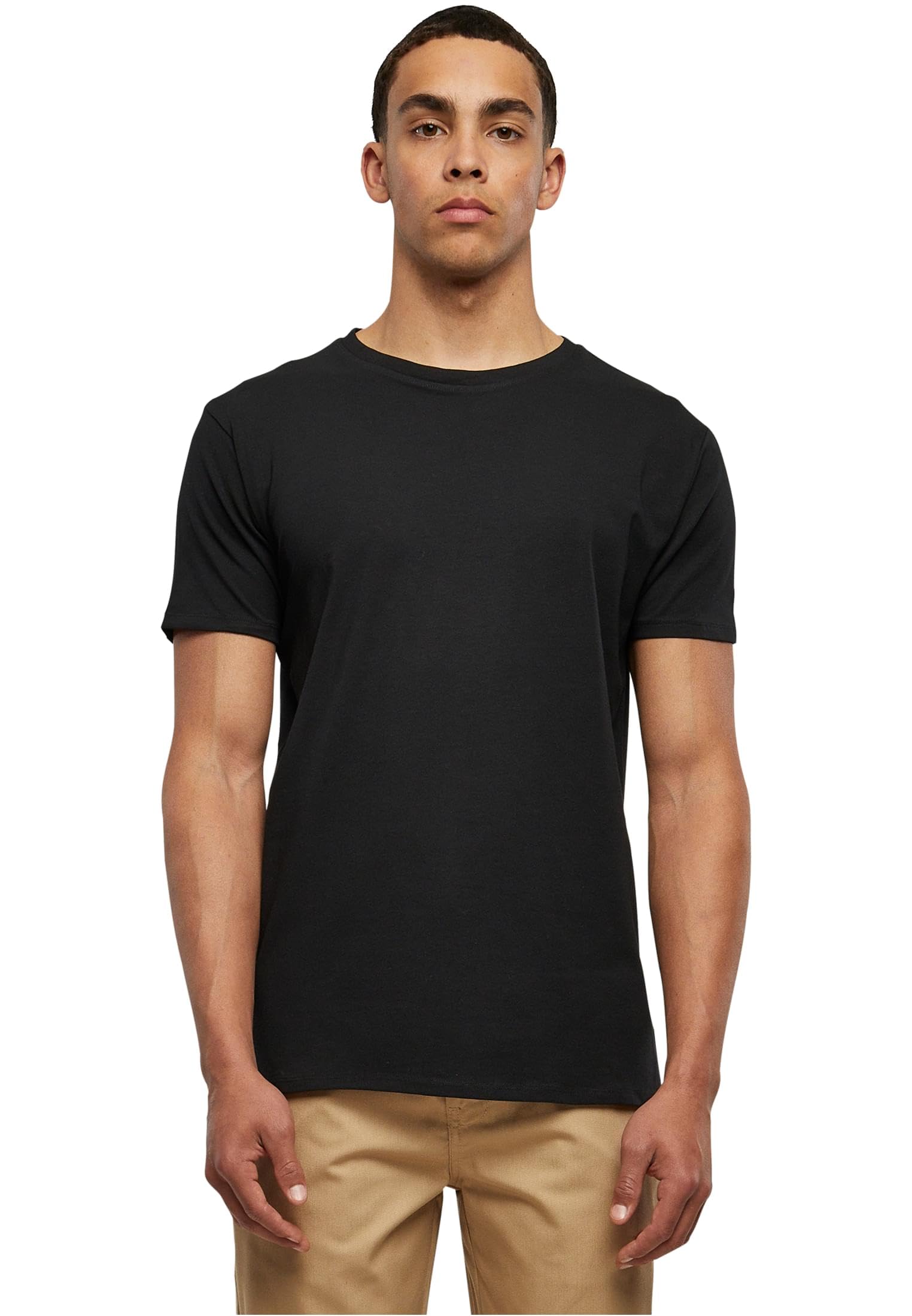 Men's Organic Fitted Strech Tee T-Shirt (Pack of 1)