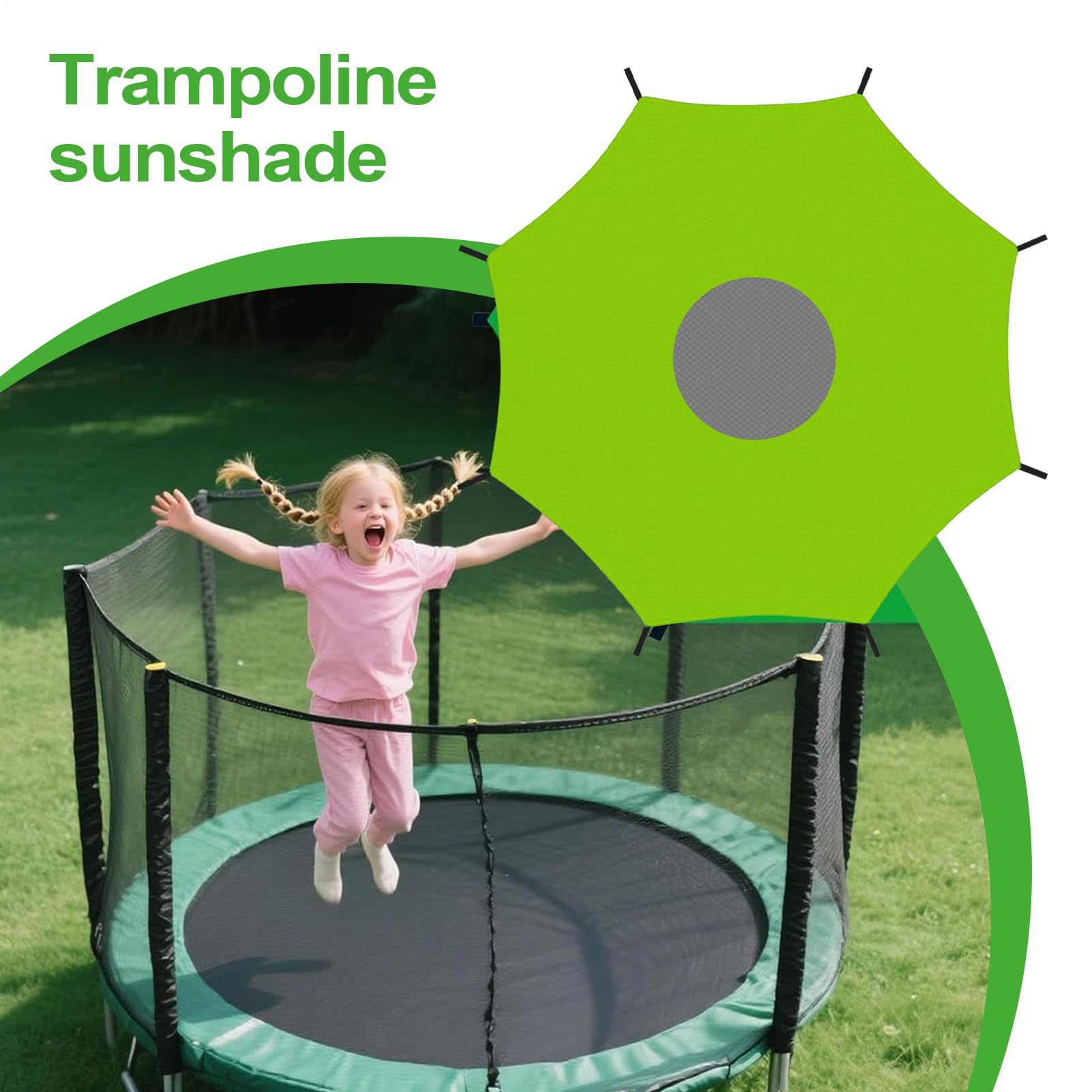 Osłona Przeciwsłoneczna na Trampolinę Zadaszenie Zewnętrzne Oxford