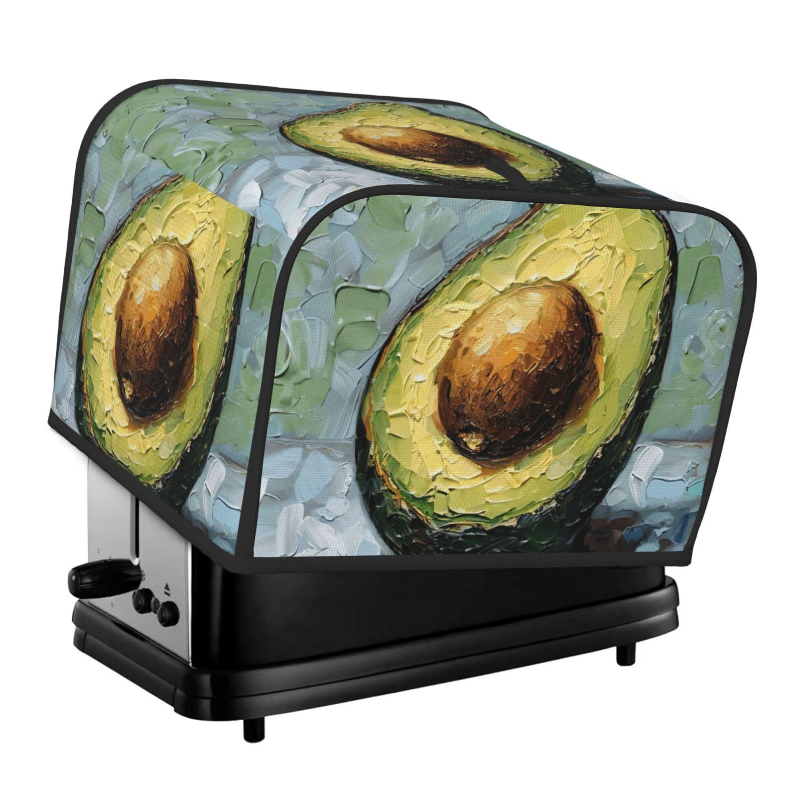 Avocado Print 4-Slice Toaster Cover Dustproof Waterproof Kitchen Appliance Protector For Bread