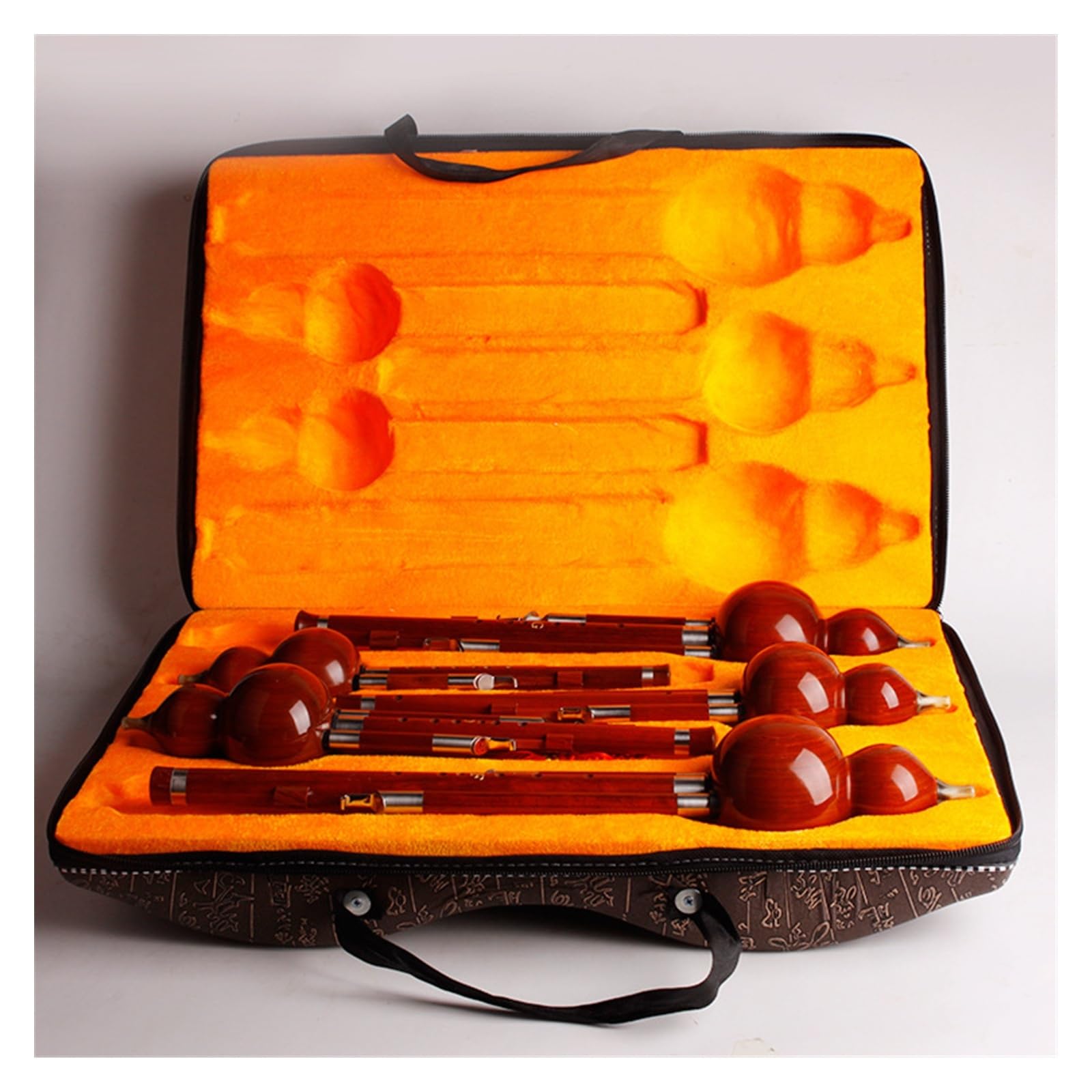 Hulusi – Instrument À Vent National Chinois, Kit De Flûte Cucurbit En Acajou Classique Exquis Avec Étui Professionnel Hulusi