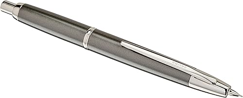 Pilot Pluma estilográfica Decimo sin tapa, cuerpo Myca gris oscuro, M-Nib Gris,Negro -,Azul,champán rosado,Púrpura,Rojo -,Blanco,Azul (Light),Azul