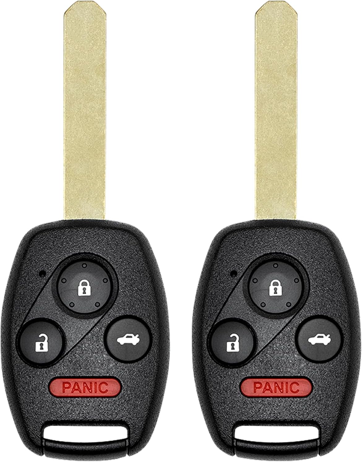Vurkcy Key Fob Replacement for 2006-2013 Honda Civic EX Si Hybrid Car Keyless Entry Remote Control, N5F-S0084A N5F-A05TAA, 4 Buttons, 2Pcs