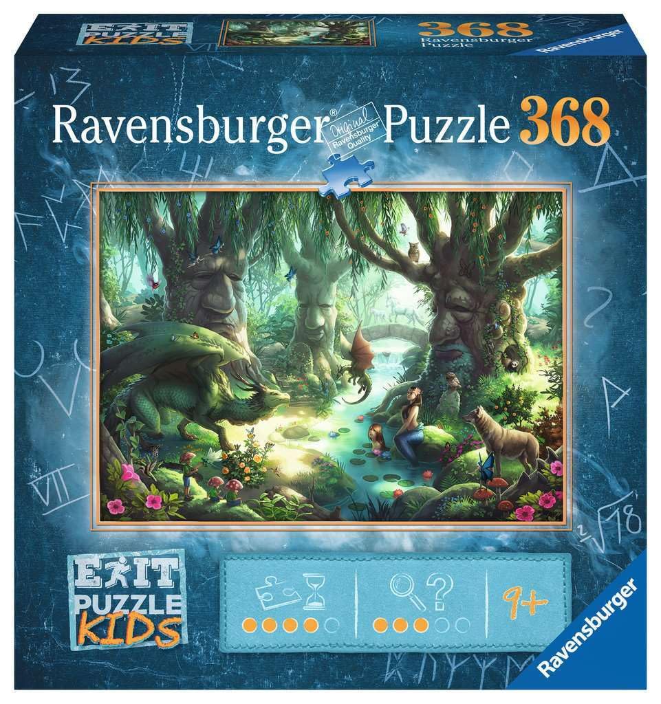 Ravensburger 12955 Der magische Wald Exit Kids 12955-The Magic Forest-368 Pieces Puzzle for Children from 9 Years, Multicoloured