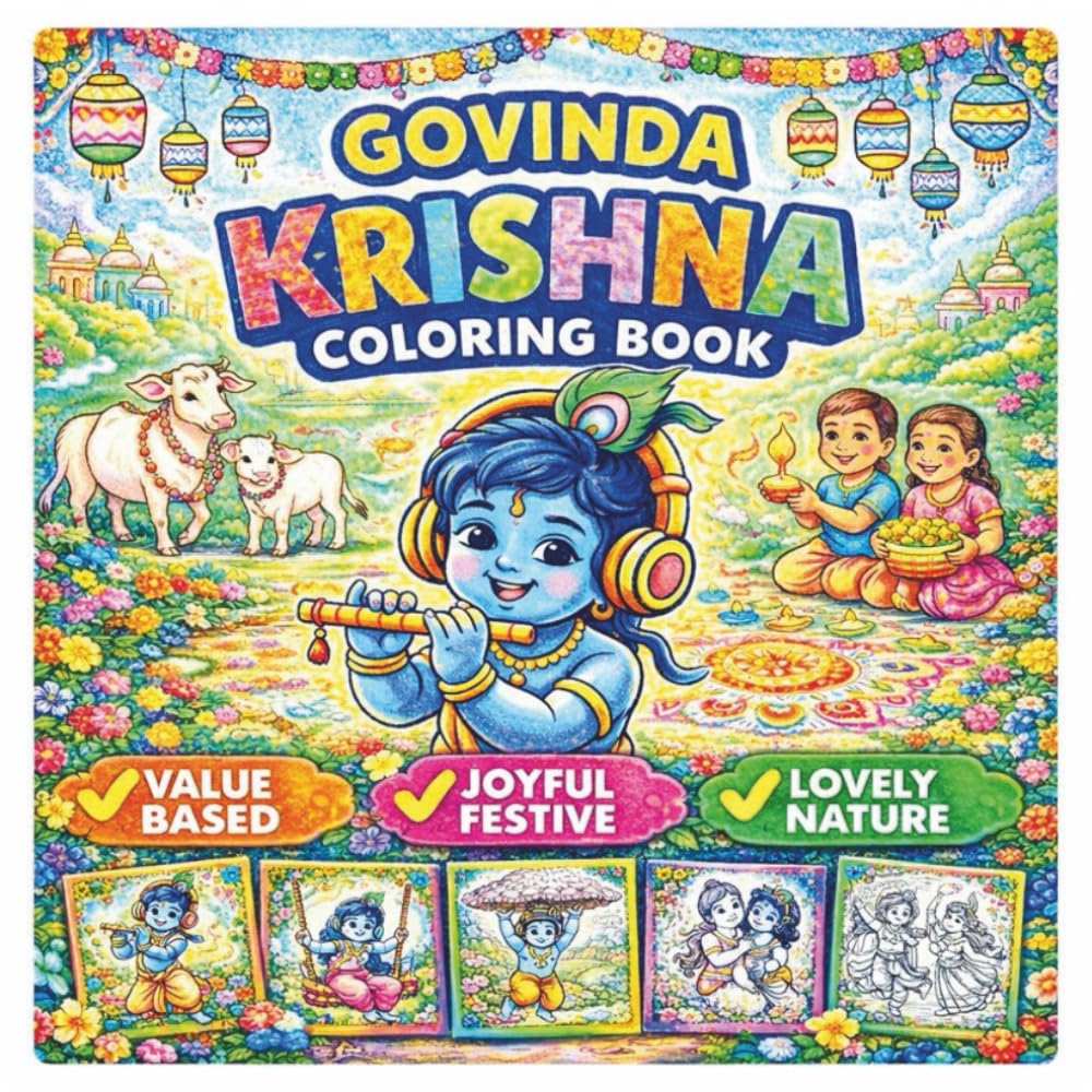 GOVINDA KRISHNA COLORING BOOK