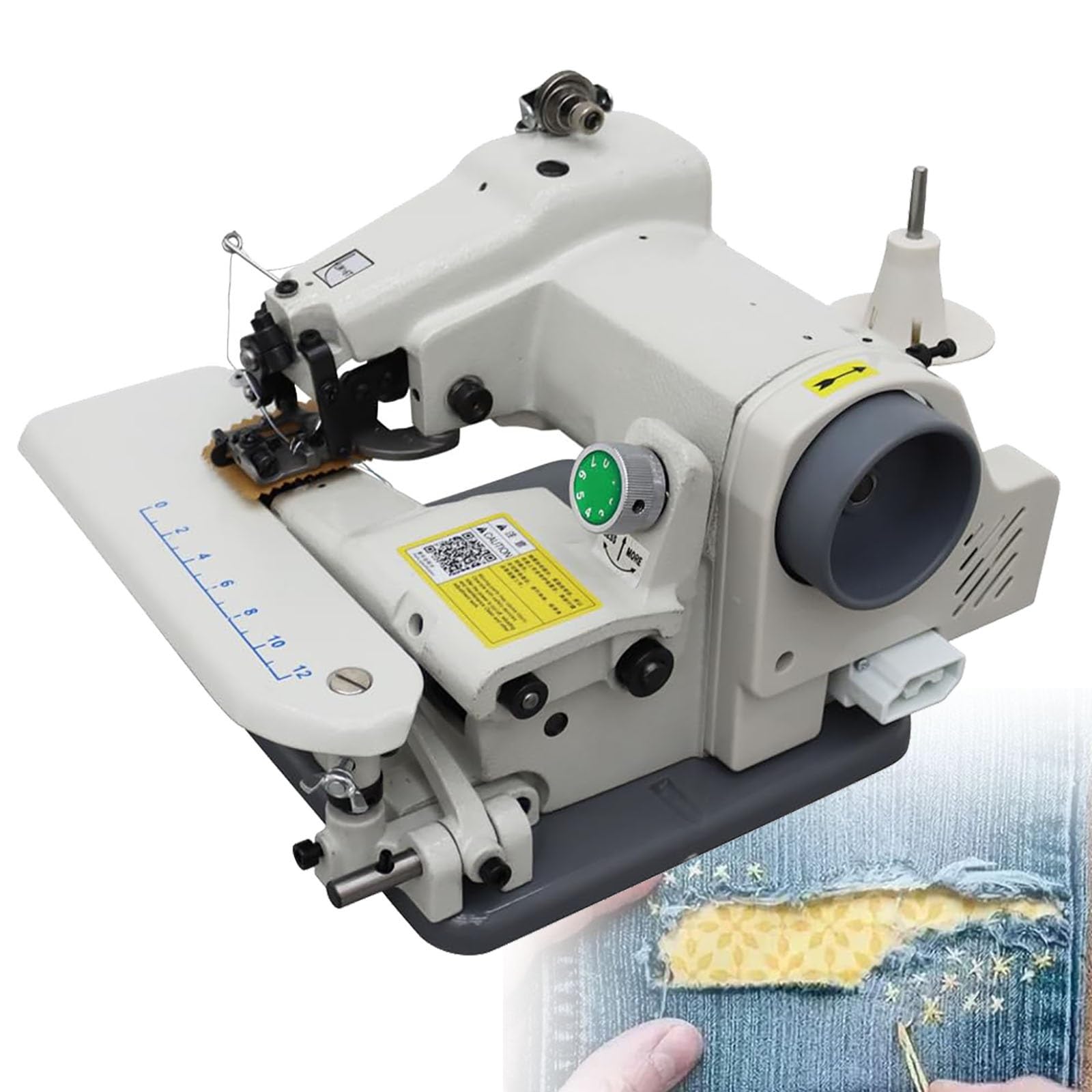 Máquina de coser de punto ciego de escritorio, 3-8 mm, RM-500, máquina de coser de modista con dobladillo con alteraciones, for puños, partes inferiores holgadas, dobladillos de vestidos, cortinas