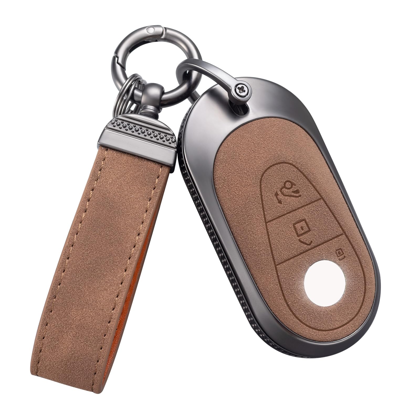 Leather Key Case Protector for E-Class S-Class A-Class C-Class G-Class AMG Smart Remote Key