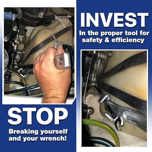 Miniatura 4 de Vikolim Barra de herramientas extensora de llave, manitas para amplificar el par de torsión de extensión de llave de 15 pulgadas de largo, agujero