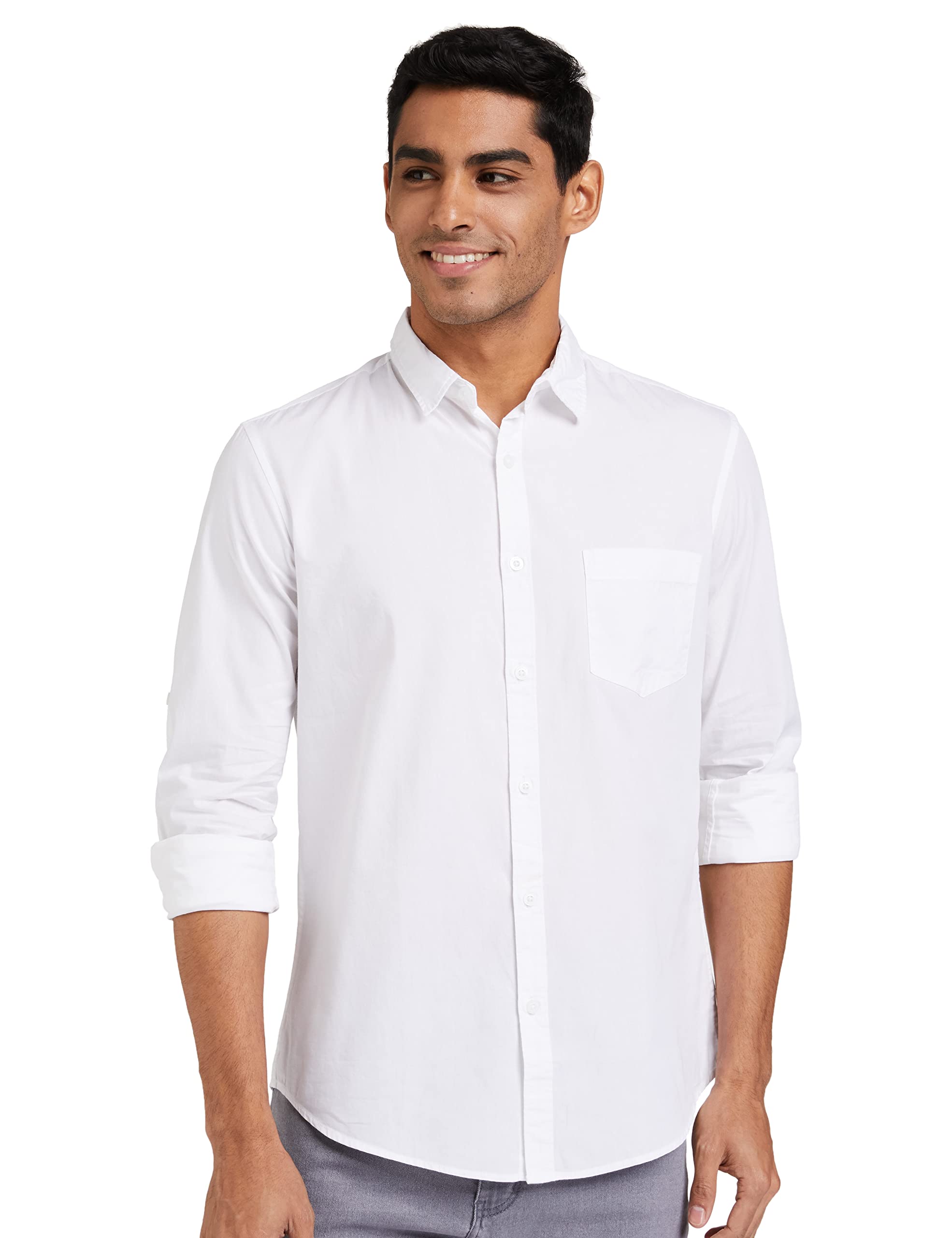 Men's Cotton Shirt | Casual | Plain | Full Sleeve | Summer - Regular Fit (Available in Plus Sizes)