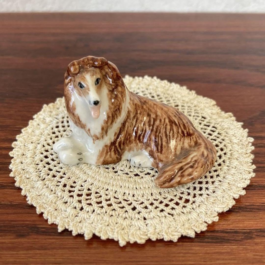 コリー　シェルティ ぬいぐるみ 中型 茶色・白 犬 ぬいぐるみ コリー シェルティ ドッグ 人形 インテリア 置物