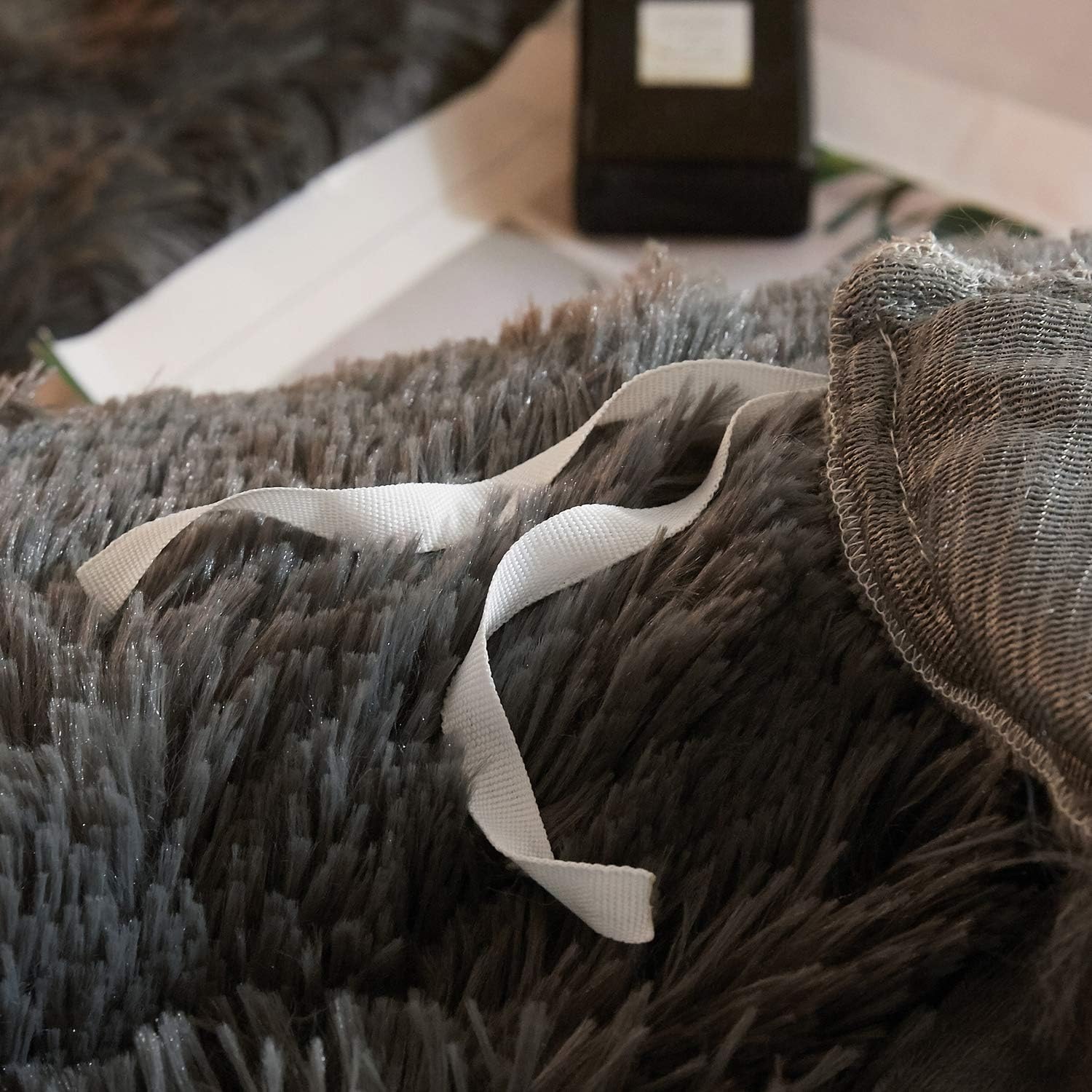 Best Cyber Monday 🔥 XeGe Plush Shaggy Duvet Cover Luxury Ultra Soft Crystal Velvet Bedding 1PC(1 Faux Fur Duvet Cover),Zipper Closure (Queen, Dark Gray)