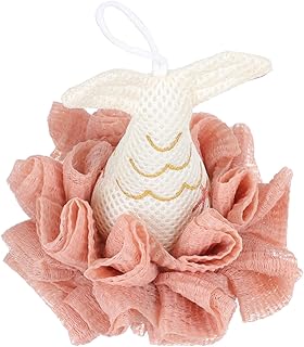 FRCOLOR Banheiro Rose Esponja de Banho Bucha Bola de Malha de Chuveiro Esponjas de Banho de Desenho Esfregador de Esponja de Bucha para Adultos Crianças Rosa Bucha De Banho Bucha De Banho