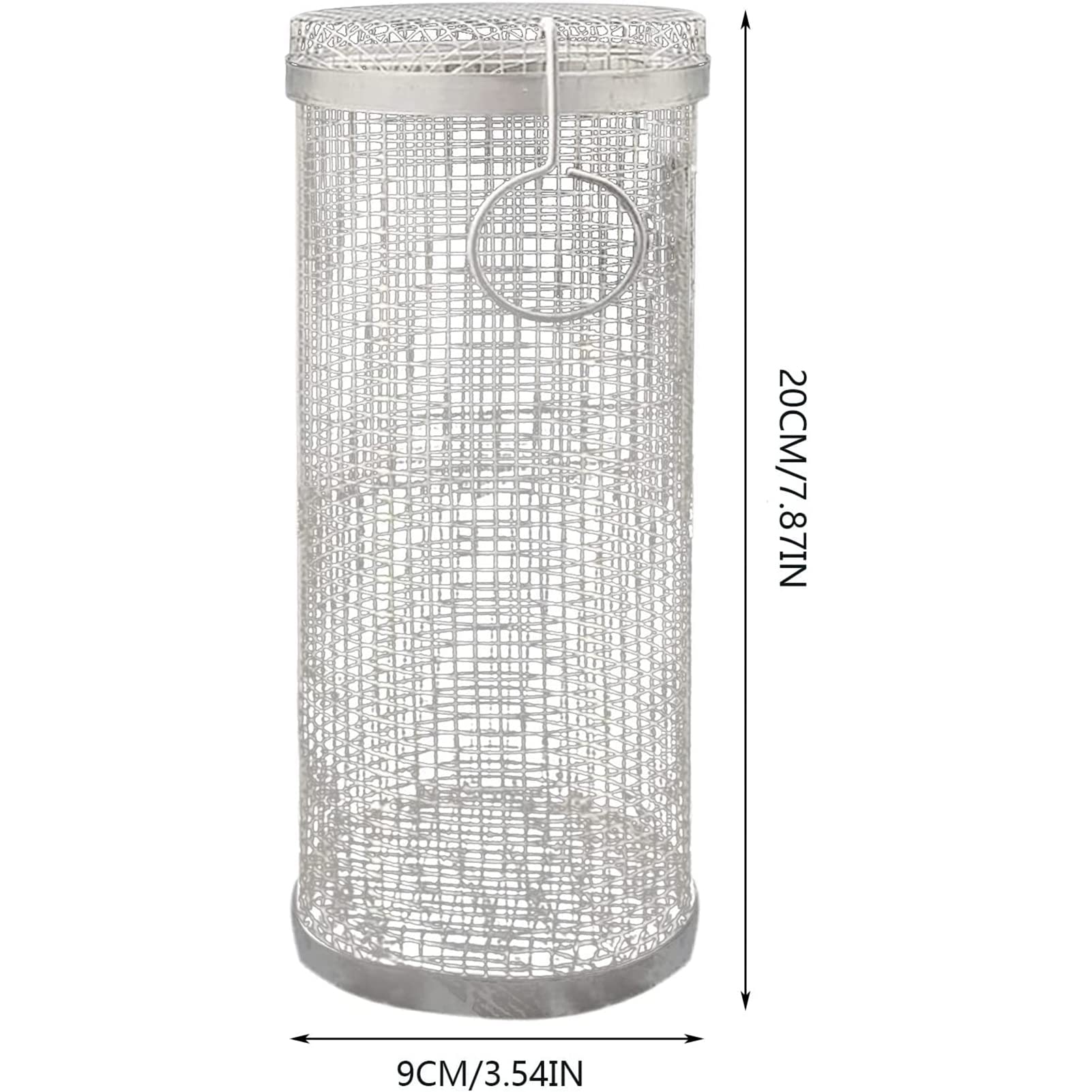 Cestello per grigliare verdure, cestello in rete metallica in acciaio inox, confezione da 3 pezzi, per cucinare barbecue, perfetto per grigliare verdure e pesce