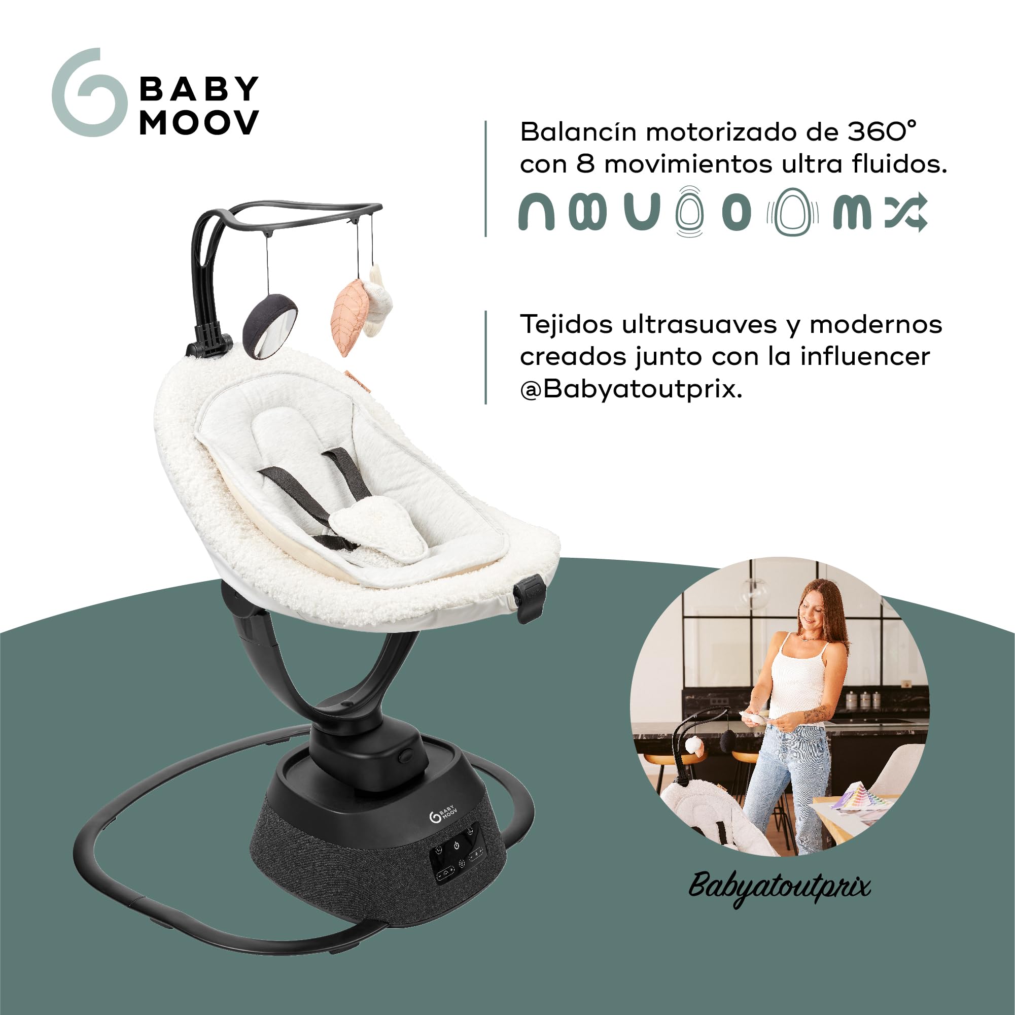 Babymoov Balancín Swoon Evolution curl white