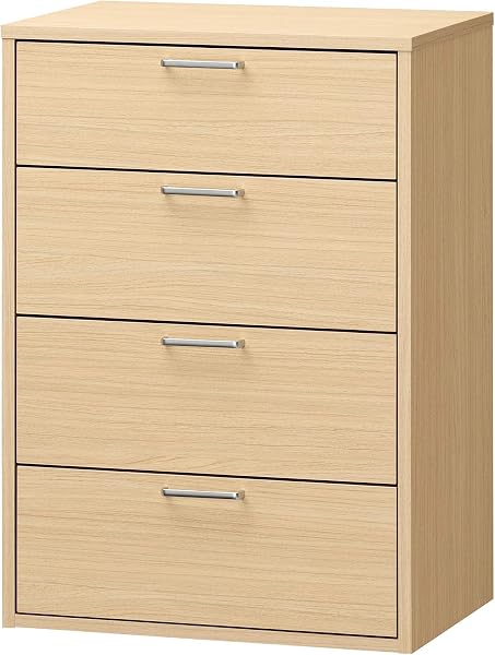 Shirai Chest, Drawer, Clothing Storage, Combine Freely with Same Series, Perfect Size for Single Living Room or Narrow Spaces, White, White Wood Grain, Basic Design, Width 22.3 in (56.6 cm) x Depth - 5