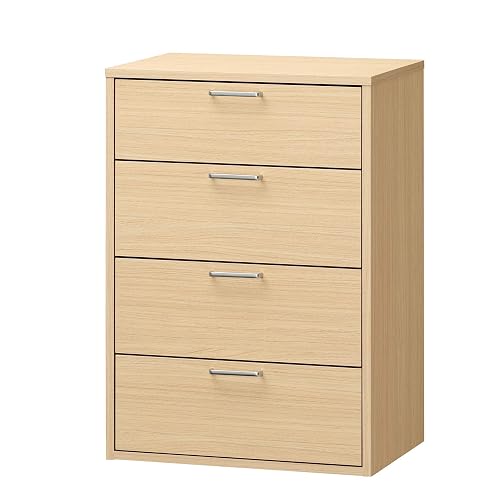 白井産業(Shirai) Simple Drawer, Clothes Storage, Full Nico Chest, 外寸:56.6×39.5 ×80cm,