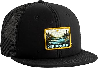 Coal Headwear Hauler Classic Trucker Cap Hat - Mesh Back, Flat Brim, Hat for Men and Women - Outdoor Casual Everyday