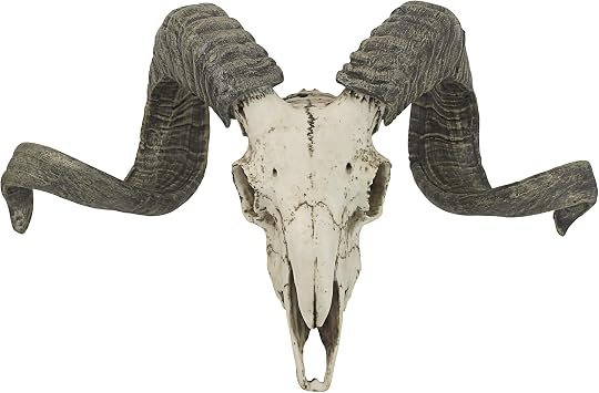 Design Toscano Corsican Aries Skull and Horns Wall Trophy 47 x 18 x 29 cm