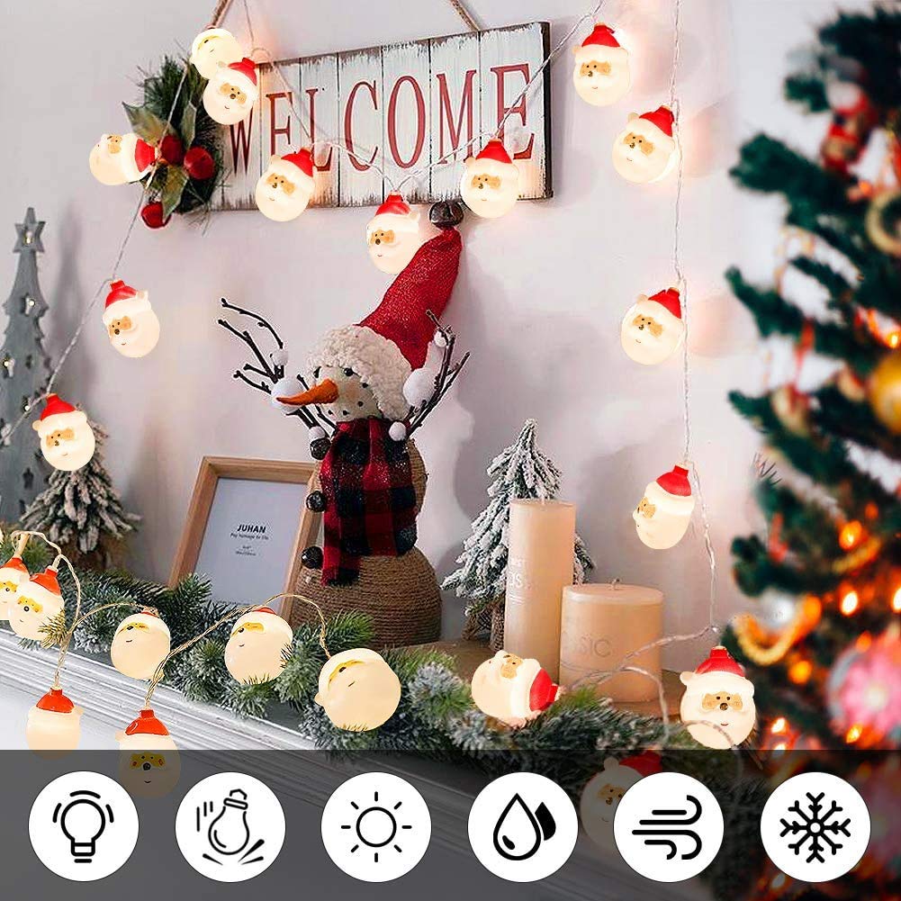 Alimentado por red eléctrica, luces de cadena con pilas Luz de alambre de cobre, decoración de boda, fiesta, decoración de árboles, iluminación brillante interior exterior jardín Luces decorativas de