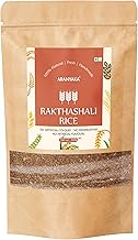 Aranyaka Red Rice | Kerala Rakthashali RAW Rice 500g | (RAW, Small Grain, UNPOLISHED) | Low Glycemic Index | Source of Iron & Minerals | Traditional Heritage Rice | Gluten-Free | 500g
