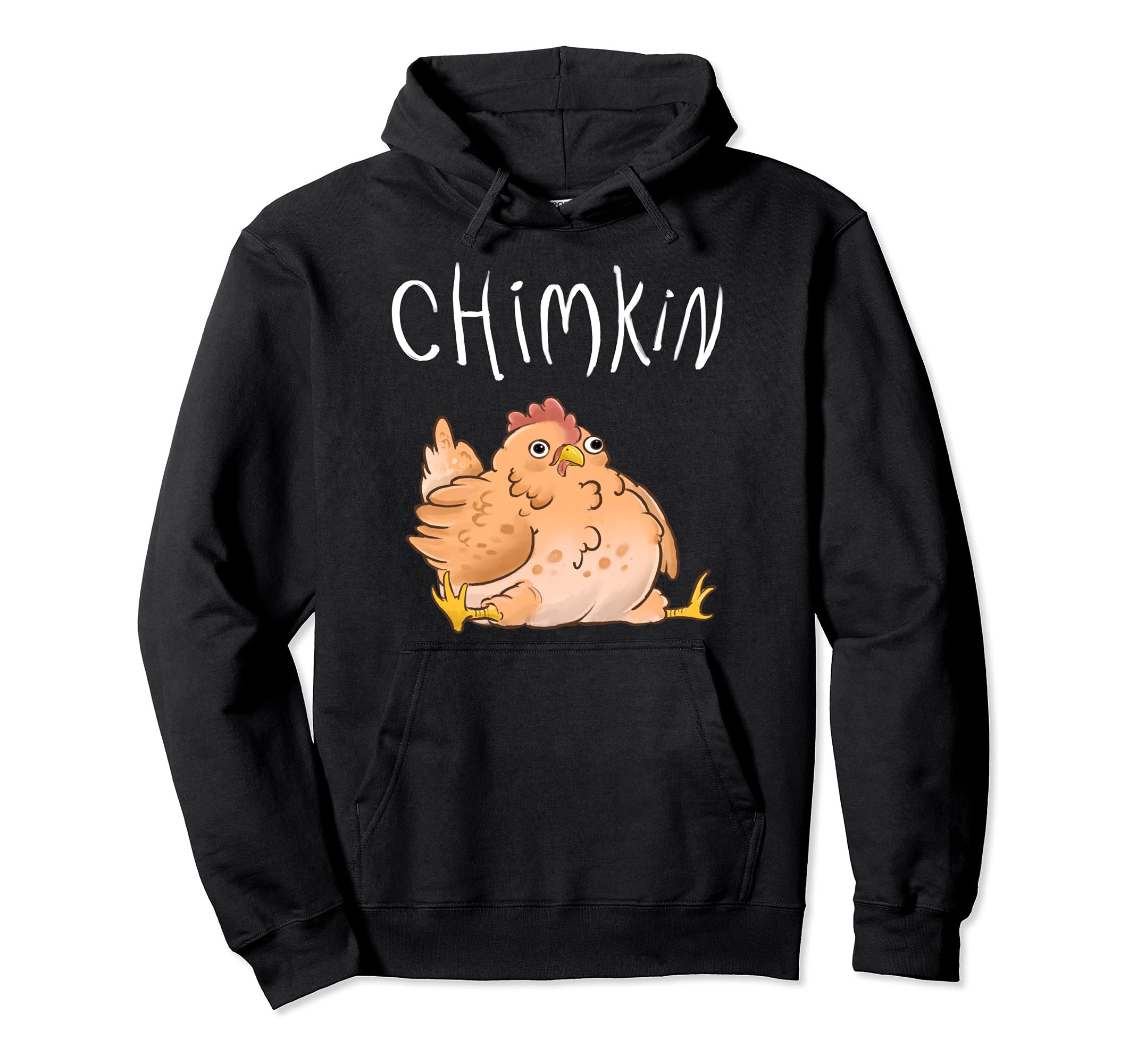 Freshoutlook Funny AnimalsChimkin Chubby Derpy Chicken Meme Pullover HoodieOEKO-TEX STANDARD 100