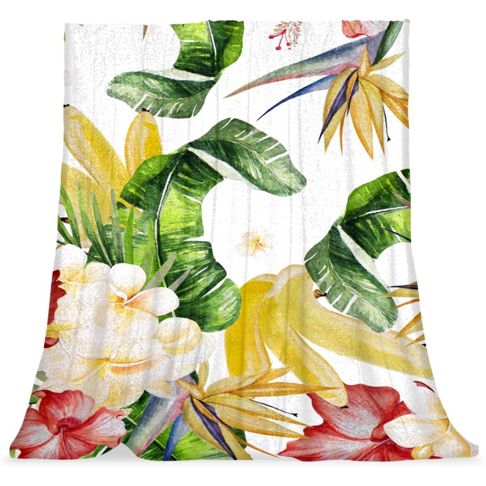 Couvre-lit jungle tropicale TBOUOBT en microfibre douce et moelleuse pour lit enfant