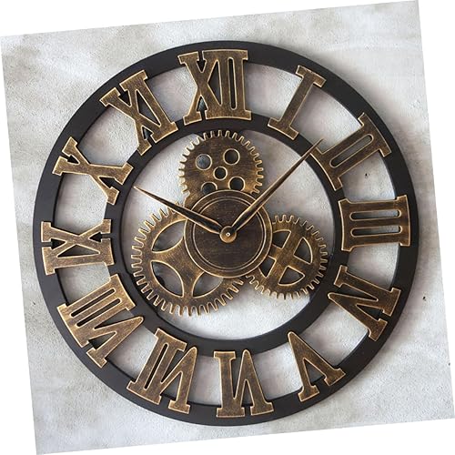 Miniatura 5 de Garneck 2 pcs Steampunk Wall Clock Decorative Living Room Clock reloj Digital de pared Modern Wall Clock Non Ticking Wall Clock noiseless Wall Clock