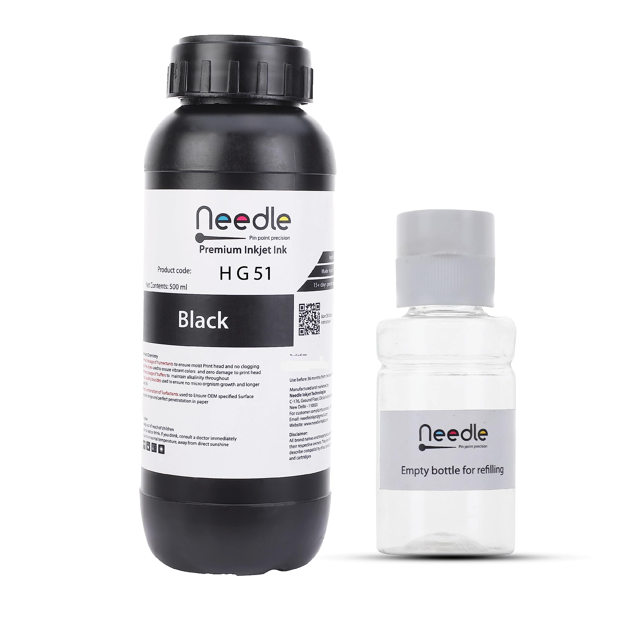 Needle New GT51 GT52 GT 51/52 Compatible Inkjet Ink Refill for HP 5810, 5811, 5820, 5821, 115, 116, 117, 310, 315, 319 CISS Ink Tank Printers (500 ml, Black) (B0993FZKQQ) Amazon Price History, Amazon Price Tracker
