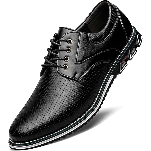 Sapato social masculino casual, confortável, moderno, de couro macio de qualidade superior, sapato casual Oxford