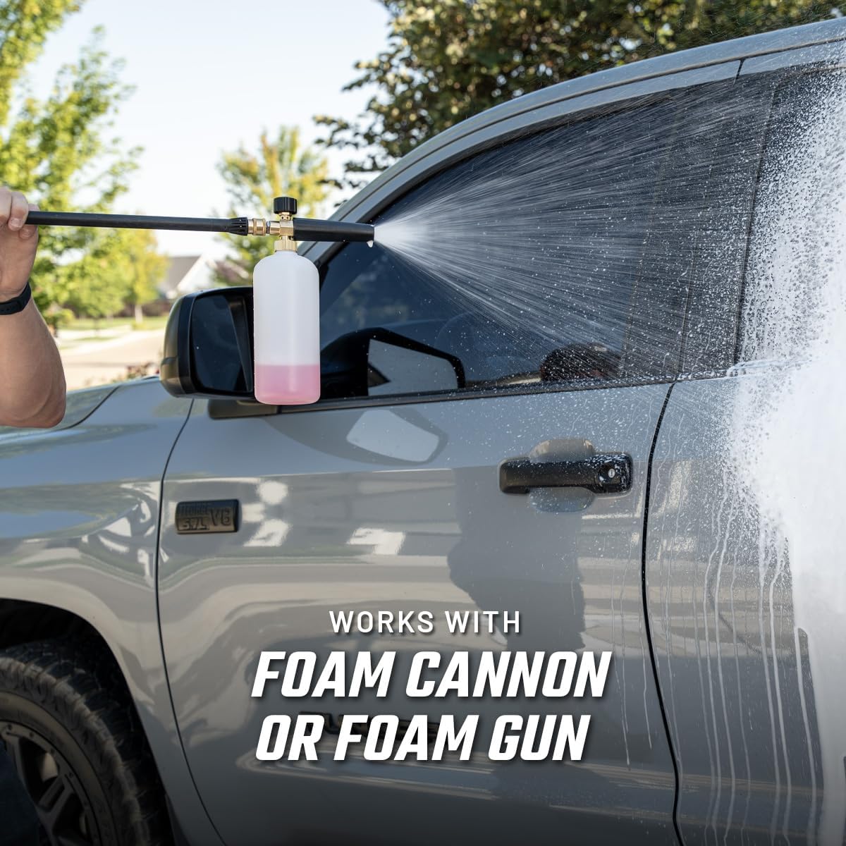 Slick Products Super Concentrated Touchless Pre-Soak, Foaming Prewash Car Soap for Foam Cannon or Foam Gun, Loosens Mud, Dirt, Bugs & Grime, Spray On & Rinse Off, 64 oz.