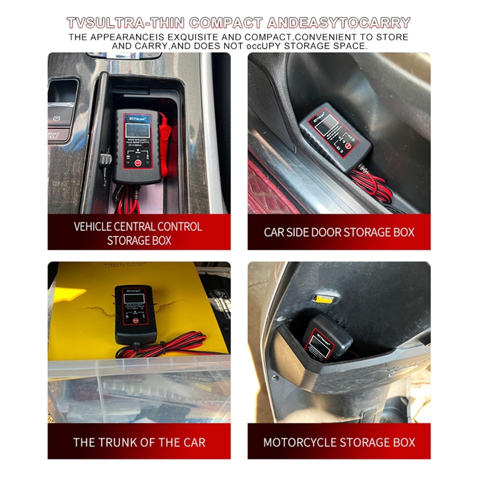 Cargador De Batería Coche 12V 6V 2A, Plomo Y Ácido Completamente Automático Digital, Reparación Pulso For Motocicleta, Juguete For Niños Potente Carga Rápida