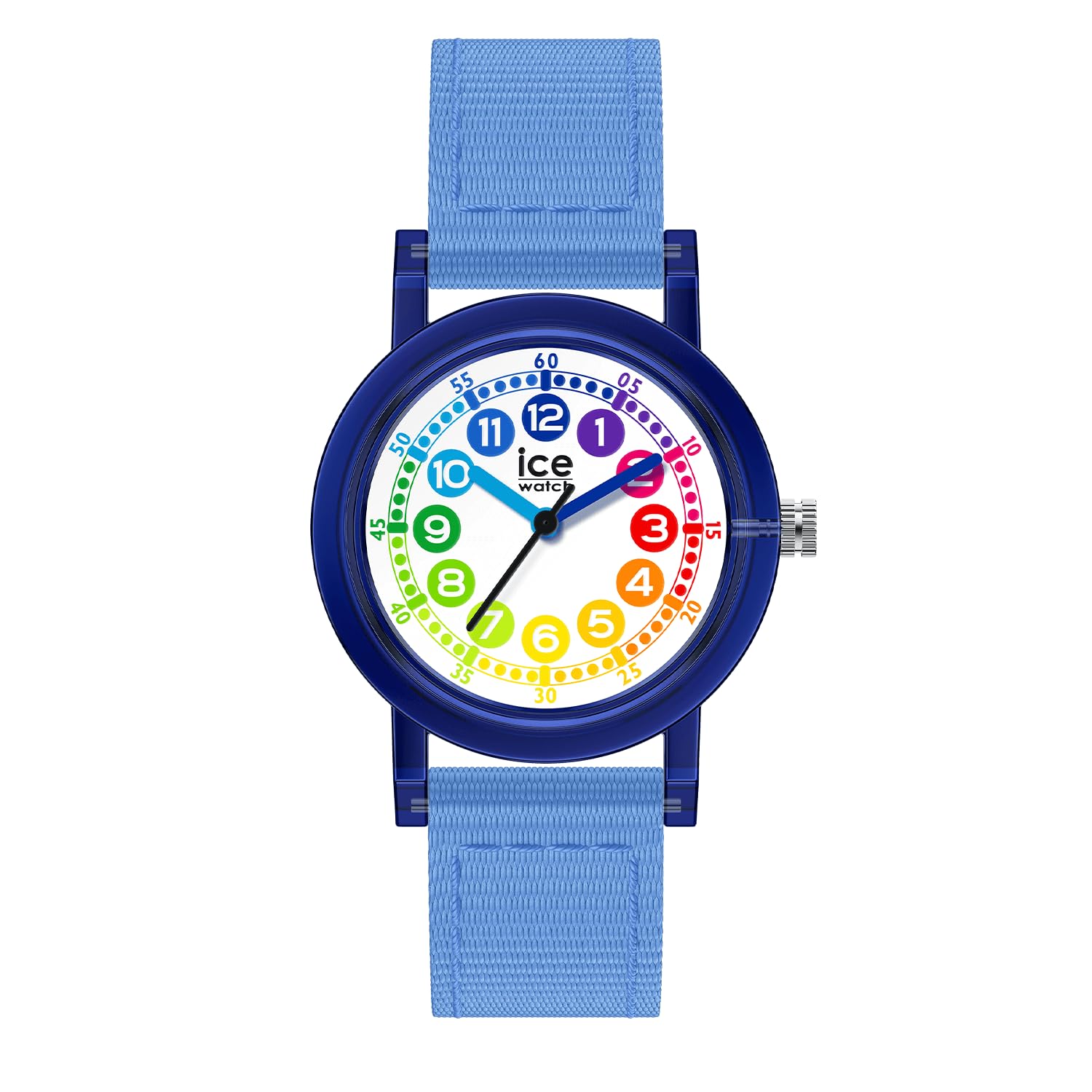 ICE-​WATCH - Ice Learning Blue Learning - Montre Bleue pour garçon avec Bracelet en Nylon - 024503 (Extra Small)