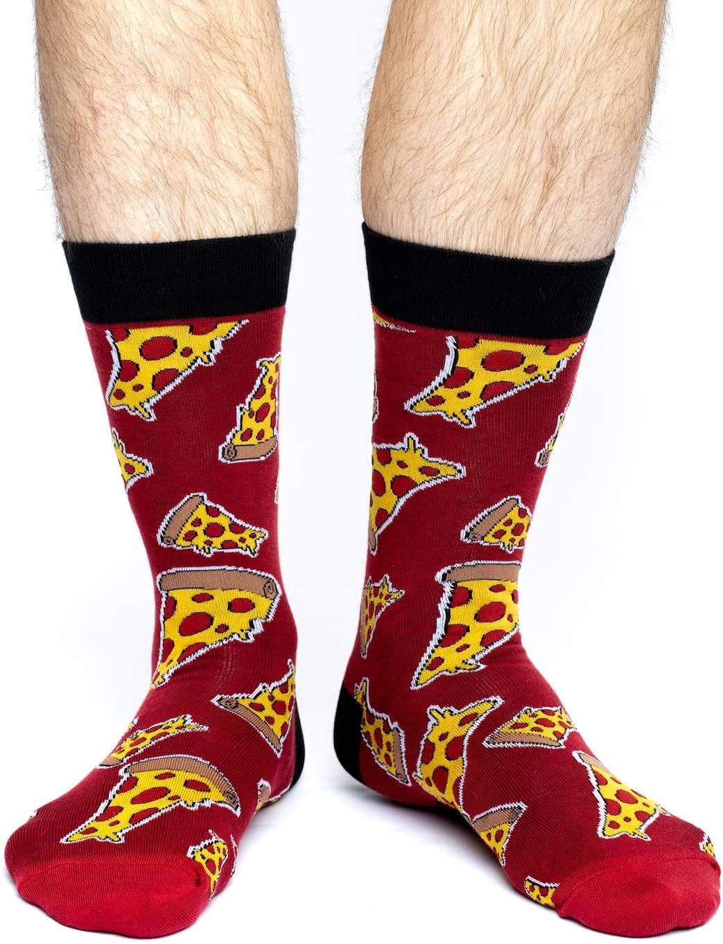 Good Luck Sock Men's Pizza Socks, Adult, Shoe Size 7-12 - Image 2