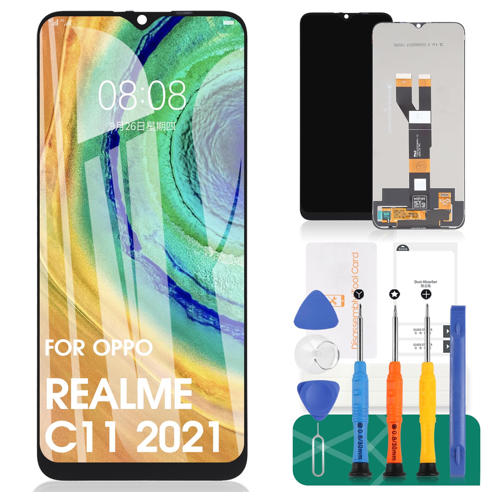 LCD C11 testato per OPPO Realme C11 2020 LCD RMX2185 Display Touch Screen Digizer Assembly per Realme C11 2021 LCD RMX3231  509