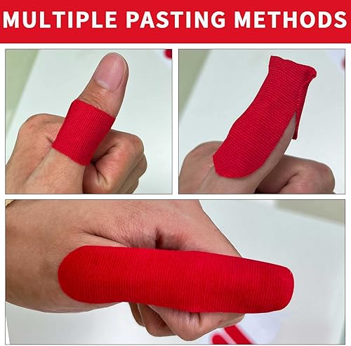 Miniatura 15 de Birllaid 120 unidades de cinta de dedo de boliche, cinta de boliche para el pulgar para bolos, accesorios de bolos para hombres y mujeres Negro