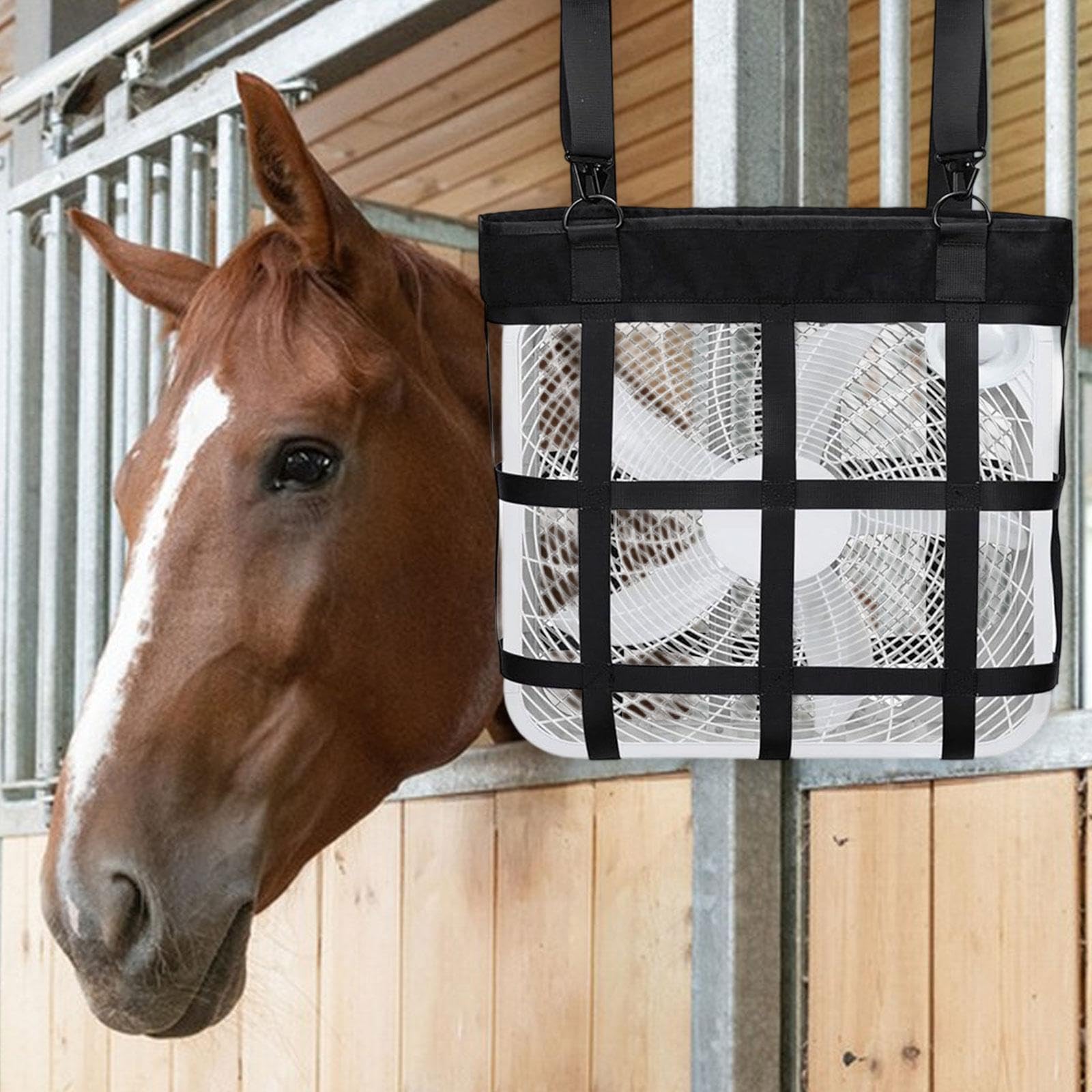 Support de Ventilateur pour Box D'écurie équine, Sac pour Accessoires de Chevaux