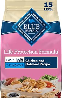 Blue Buffalo Life Protection Formula Chicken Small Breed Puppy Food, 15 lb | With DHA for Brain Development, Real Chicken #1 Ingredient, Antioxidant-Rich LifeSource Bits, Formulated for Small Breed Dogs