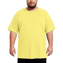 Mens Big and Tall Swim Shirts, UPF 50+ Sun Protection Short Sleeve Rash Guard, Quick Dry T-Shirt for Beach and Surfing