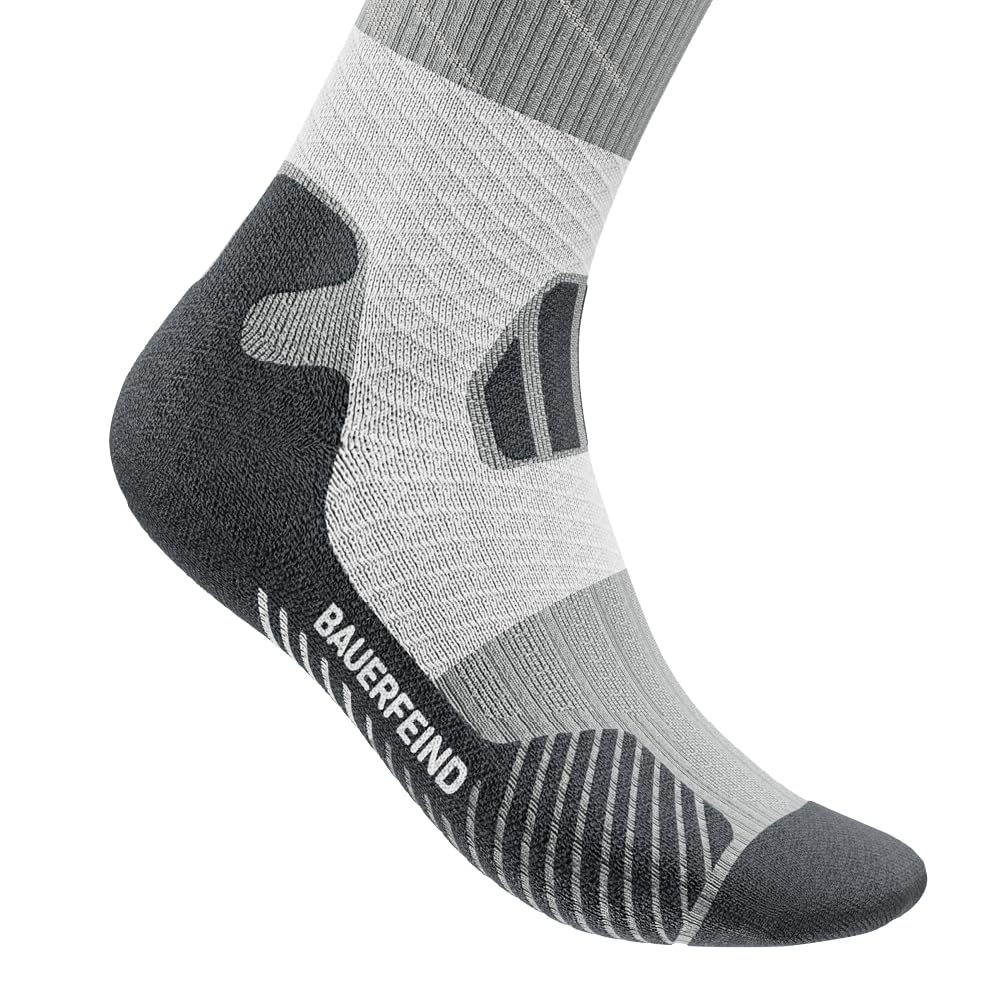 BAUERFEIND Trailrunning-Socken „Trail Run Compression Socks“, Damen Sportsocken mit Kompression, Stabilität im Sprunggelenk, 1 Paar