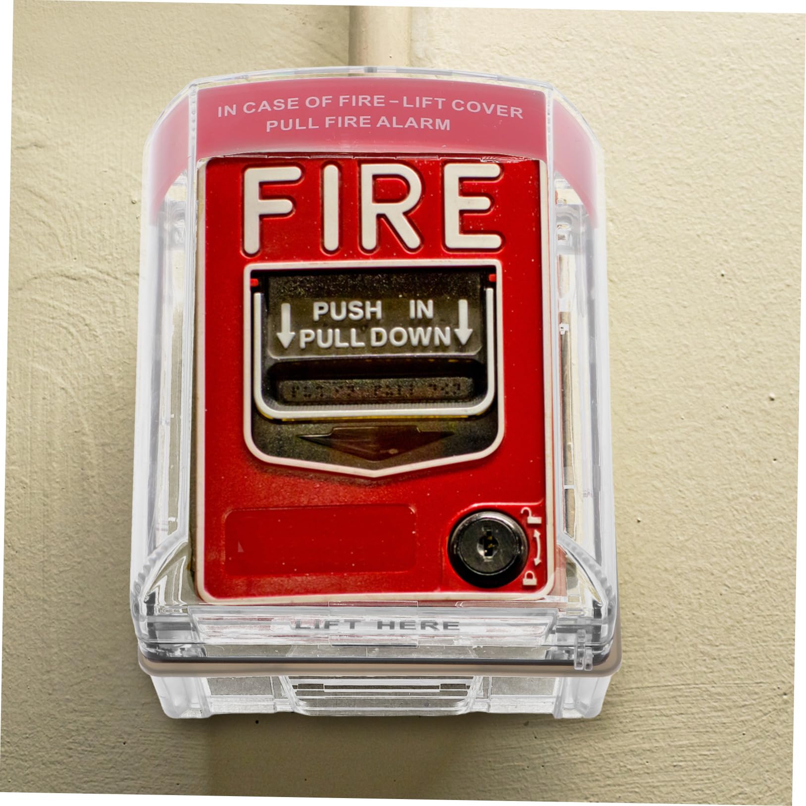 Hemobllo Interruptor Pulsador Cubierta de Botón de Parada de Emergencia para Punto de Llamada de Incendio Protector de Botón de Alarma Manual para Uso Interiores