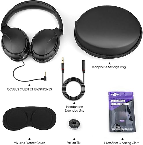 Miniatura 5 de SARLAR Auriculares para juegos de realidad virtual para Oculus Quest 2 que aumentan la inmersión en realidad virtual cable de longitud personalizada