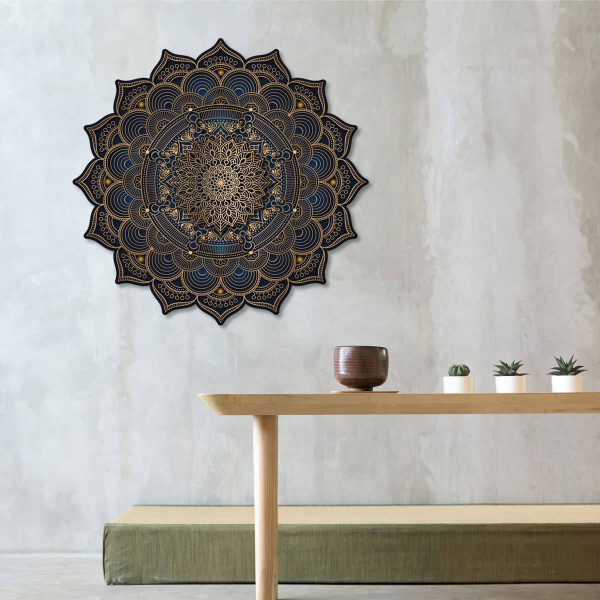 Holzpuzzle Mandala Holzpuzzle Für Erwachsene Wooden Puzzle Holzpuzzles Perfekt Geschenkidee für Erwachsene 418 Teile, 37x37cm (Luxury Mandala, A2, XXL)