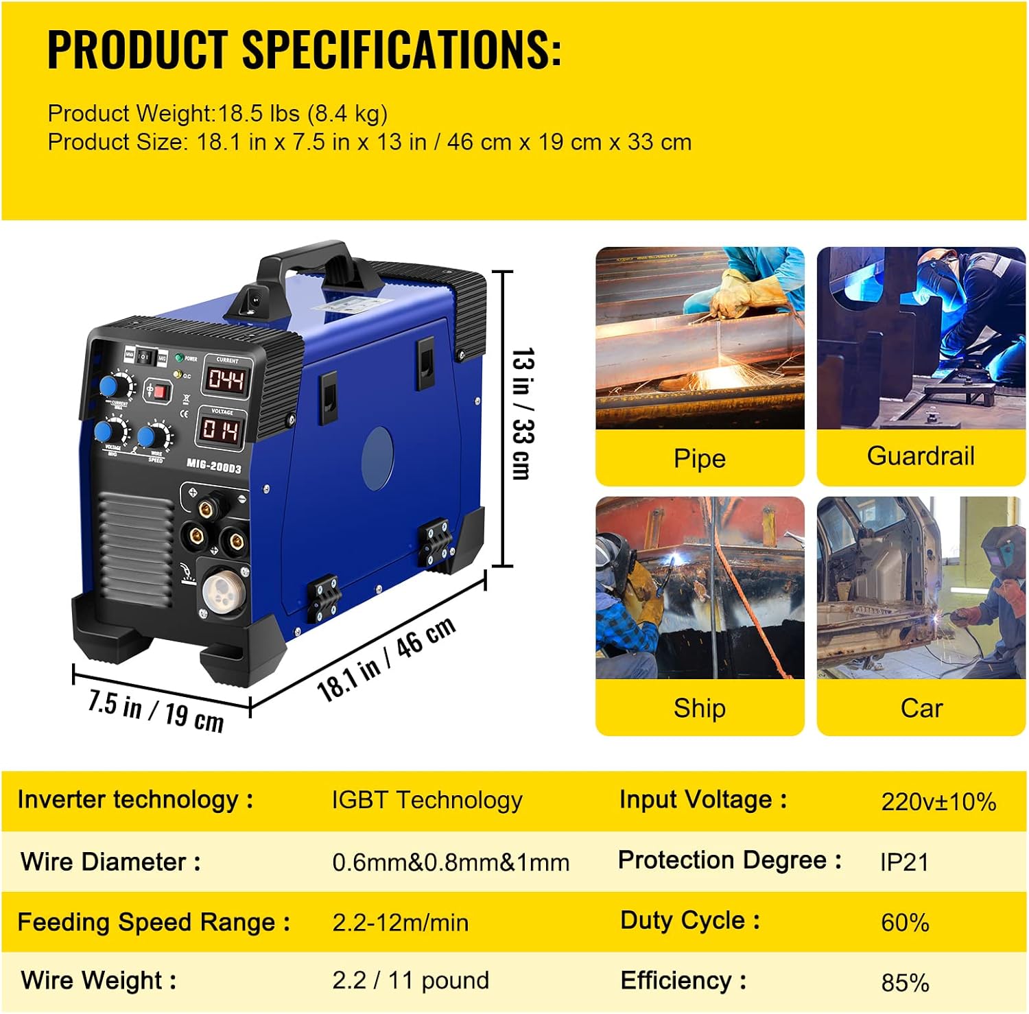 Buy 1 get 1 🔥 Mophorn MIG Welder 200 Amp MIG TIG Arc Welder 3 in 1 Welder Welding Machine 220V TIG Welder Lift ARC Welder MMA Stick IGBT DC Inverter Welder Digital Display Combo Welding Machine Big Sale Mophorn MIG Welder 200 Amp MIG TIG Arc Welder 3 in 1 Welder Welding Machine 220V TIG Welder Lift ARC Welder MMA Stick IGBT DC Inverter Welder Digital Display Combo Welding Machine